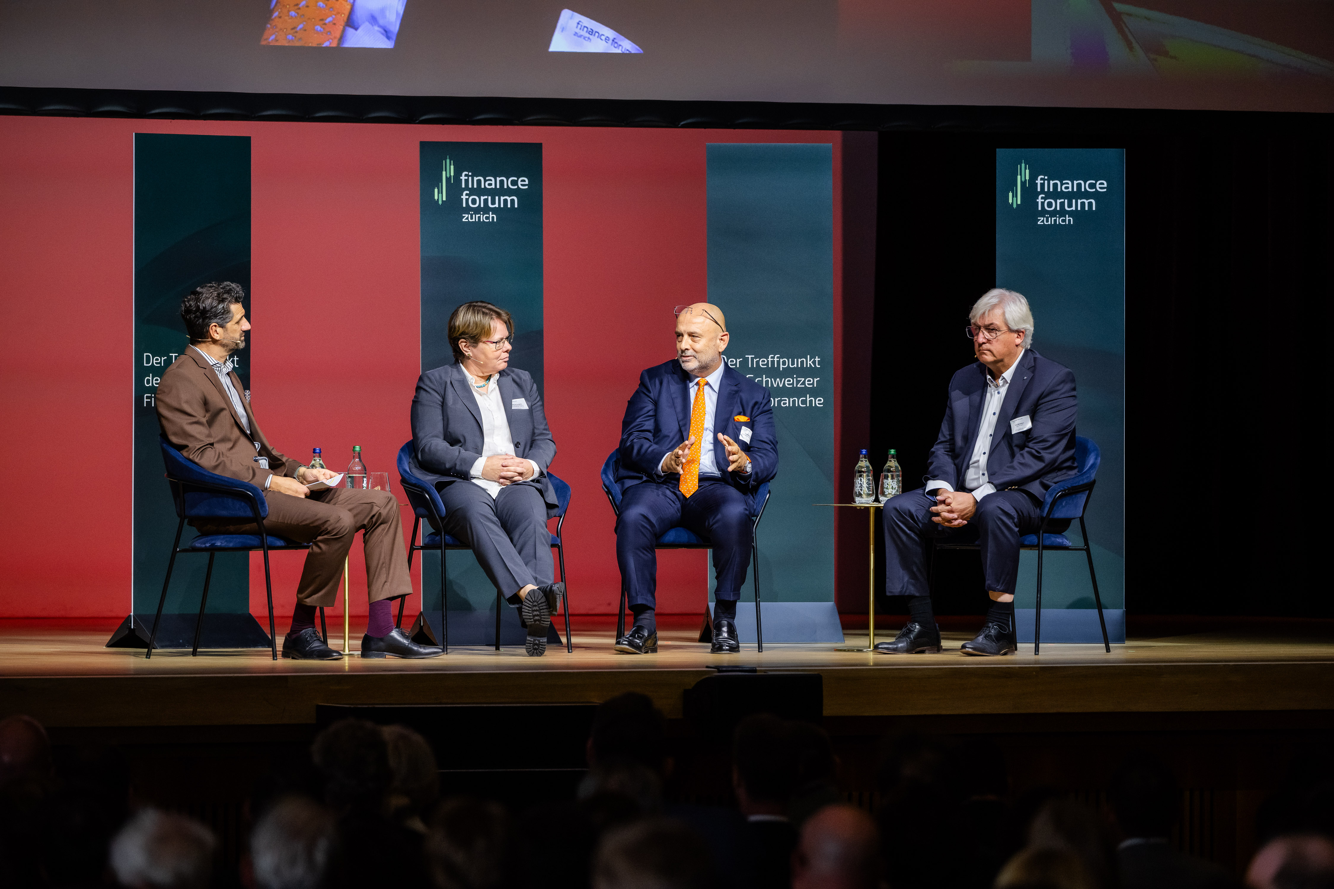 The banking panel at Finance Forum Zürich